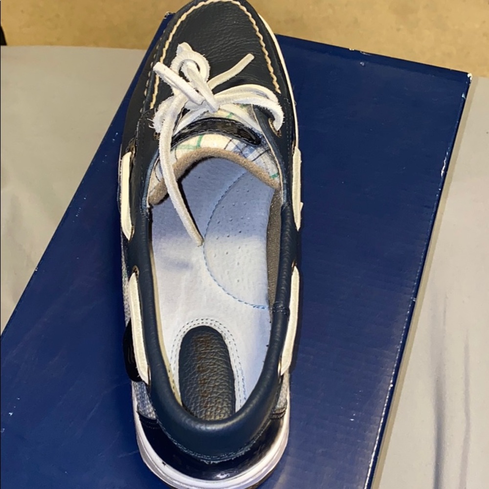 Speedy Bluefish Navy/ Plaid Seq - Picture 3 of 4